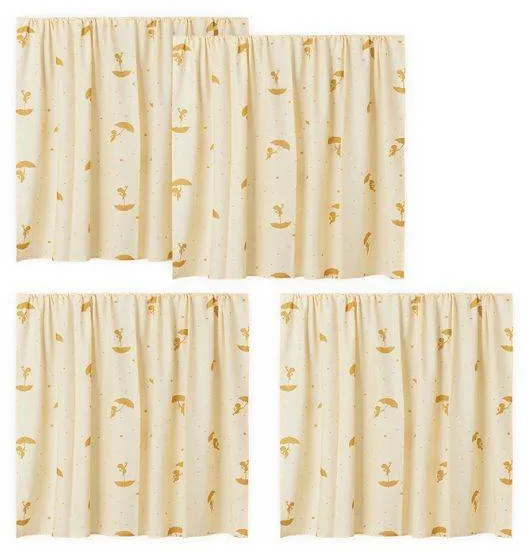 Hoppekids Ole Lukoie Vorhang für halbhohes Bett - Gelb