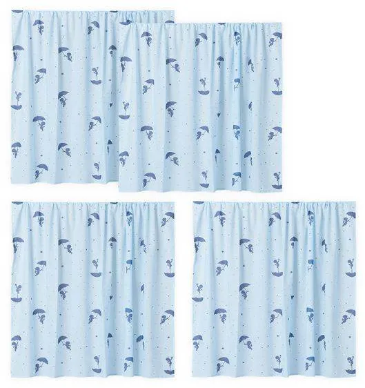 Hoppekids Ole Lukoie Vorhang für halbhohes Bett - Blau