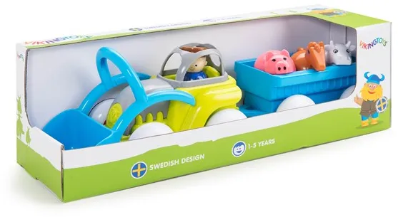 Viking Toys Traktor mit Anhänger