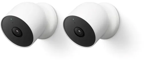 Google Nest Cam - Akku-betriebene Sicherheitskamera für Außen-/Innenbereich, 2er-Pack