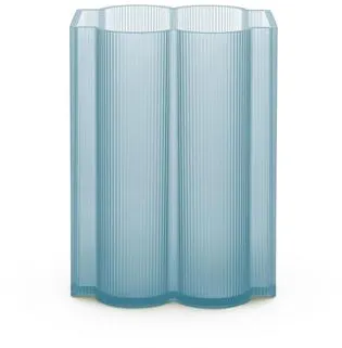 Kartell Okra Vase Niedrig Himmelblau